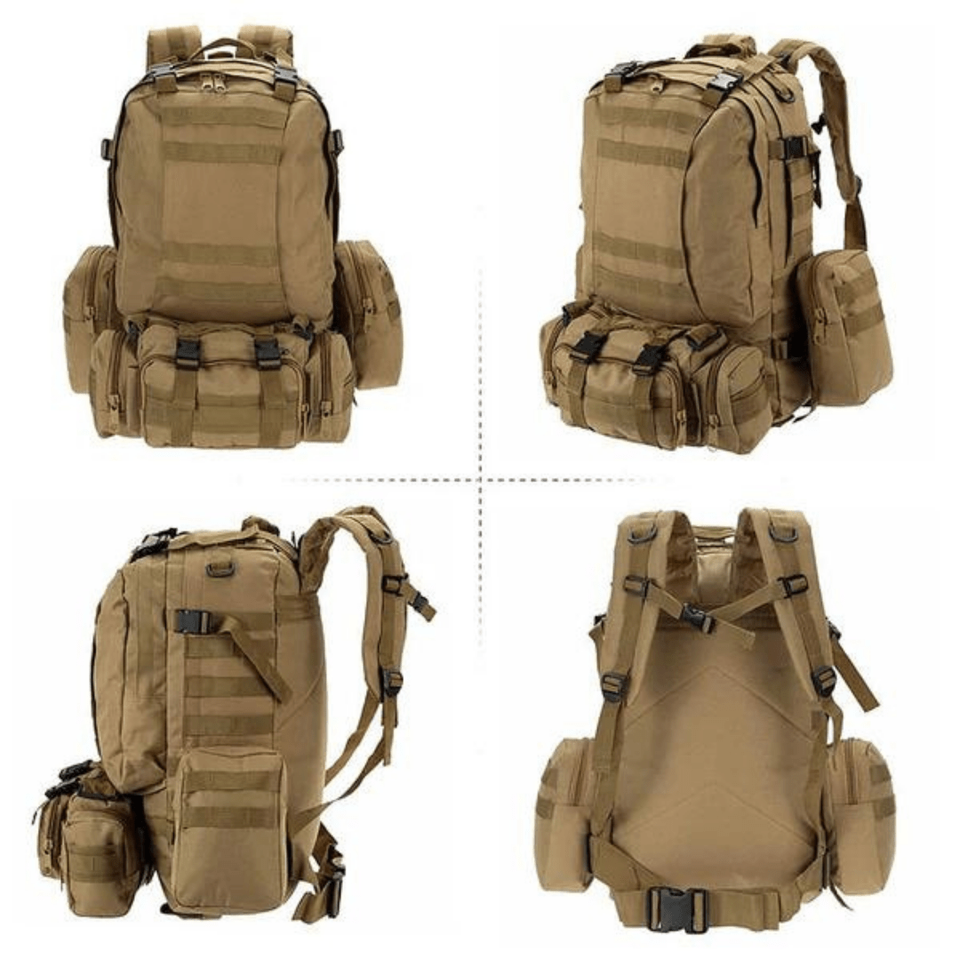 Water - Resistant and Rugged 50L Tactical Backpack - Active Peaks
