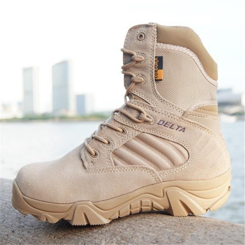 Men’s Lightweight Waterproof Tactical Hiking Shoes with Grip Sole - Active Peaks