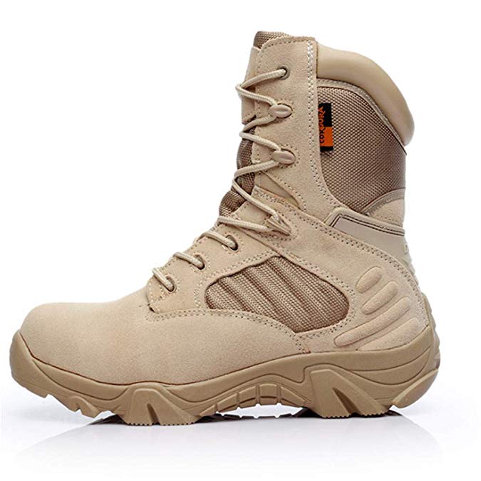 Men’s Lightweight Waterproof Tactical Hiking Shoes with Grip Sole - Active Peaks