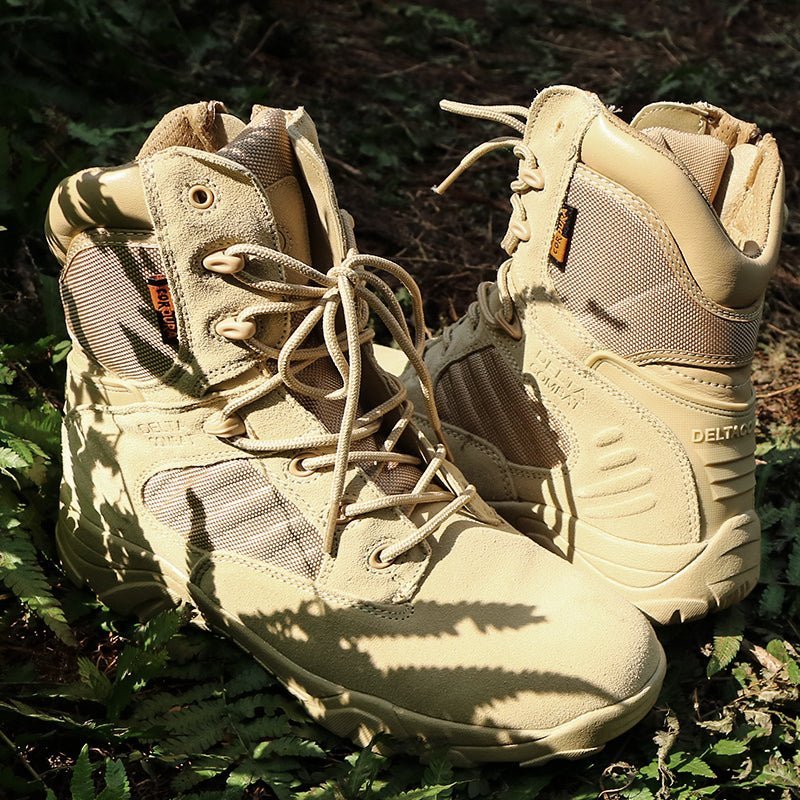 Men’s Lightweight Waterproof Tactical Hiking Shoes with Grip Sole - Active Peaks