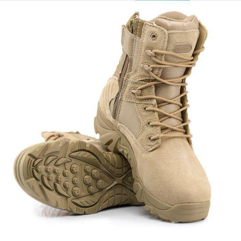 Men’s Lightweight Waterproof Tactical Hiking Shoes with Grip Sole - Active Peaks