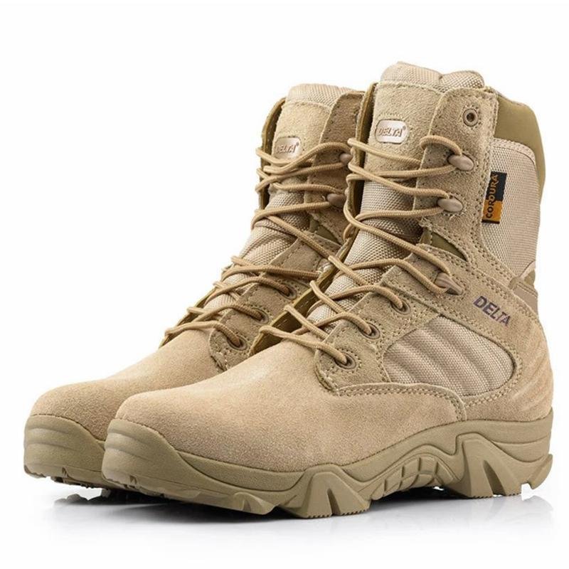 Men’s Lightweight Waterproof Tactical Hiking Shoes with Grip Sole - Active Peaks