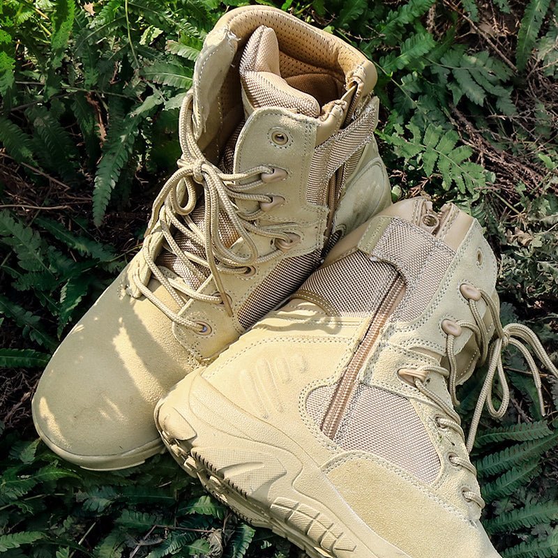 Men’s Lightweight Waterproof Tactical Hiking Shoes with Grip Sole - Active Peaks