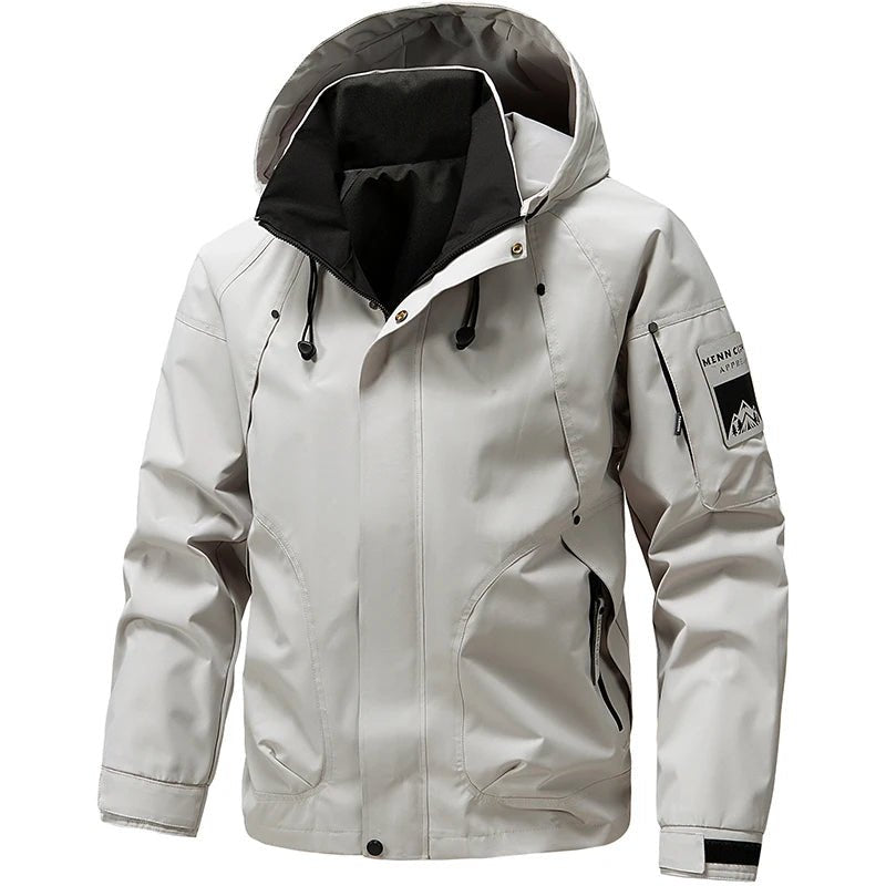 Men’s Waterproof Softshell Hiking Jacket Lightweight Windbreaker - Active Peaks