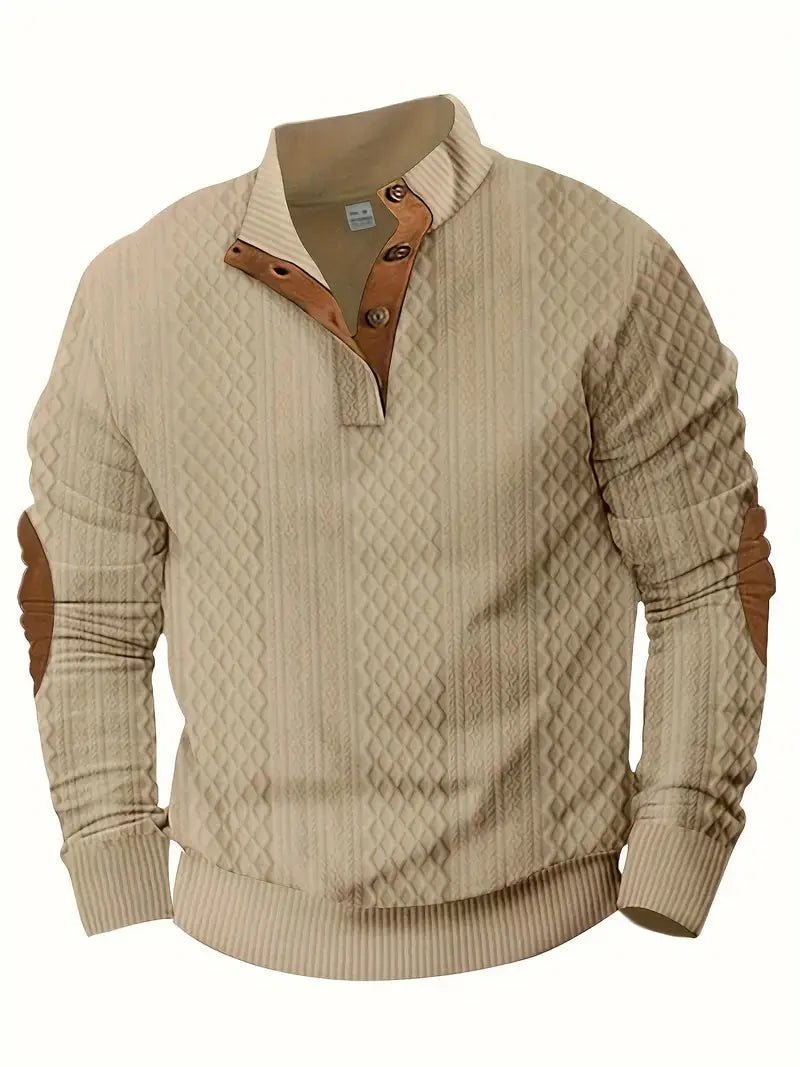 Knitted Outdoor Pullover with Reinforced Patches | Active Peaks - Active Peaks