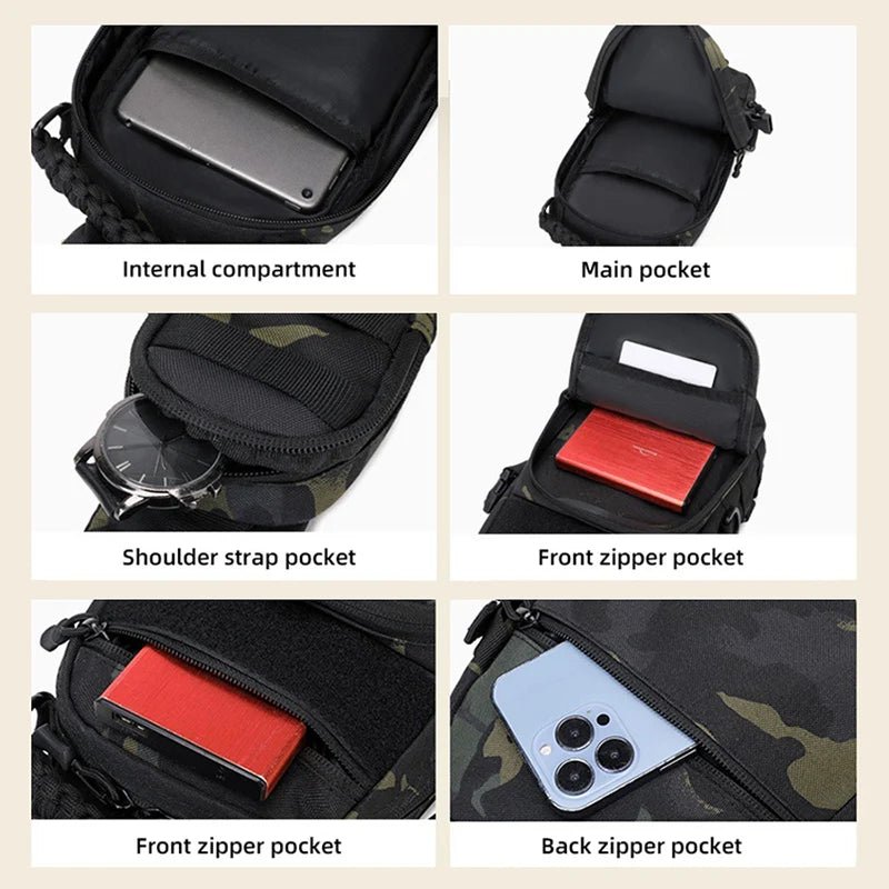 Tactical Chest Pack with MOLLE System – Lightweight & Versatile - Active Peaks
