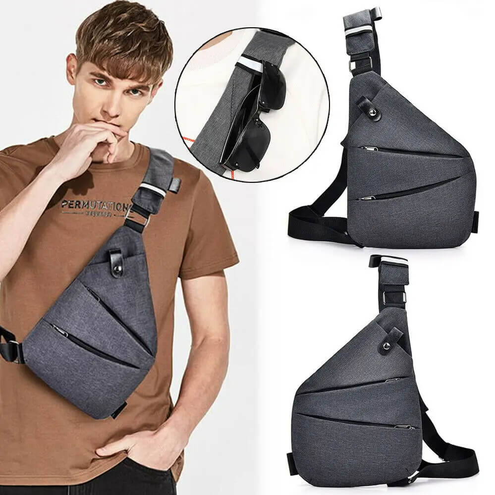 Shoulder Bag – Lightweight & Water - Resistant Anti - Theft Travel Pack - Active Peaks