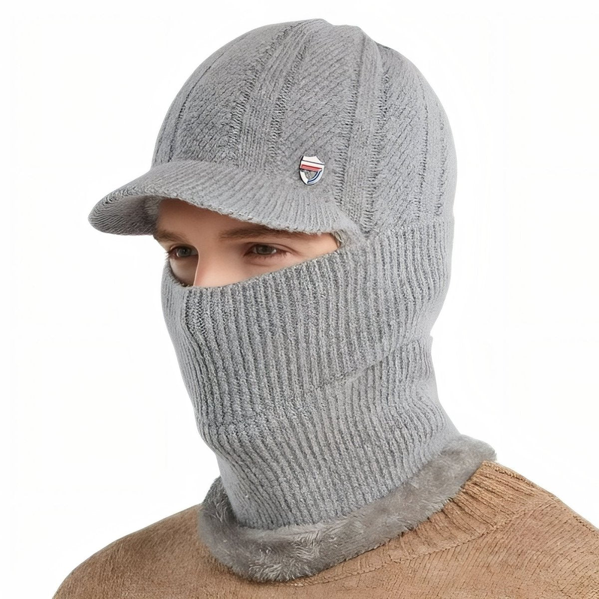 Thermal Winter Balaclava with Integrated Visor - Active Peaks