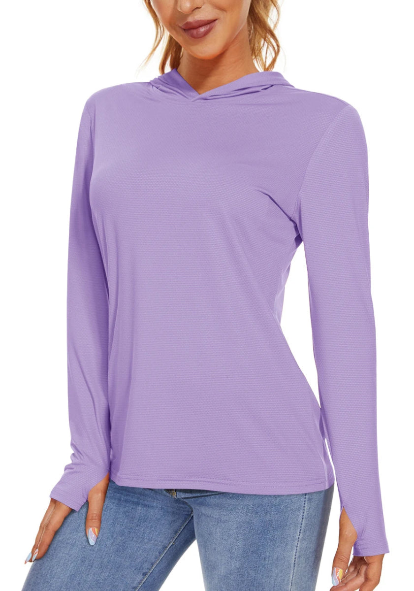 Breathable Long - Sleeve UV Protection Hoodie for Women | Active Peaks - Active Peaks
