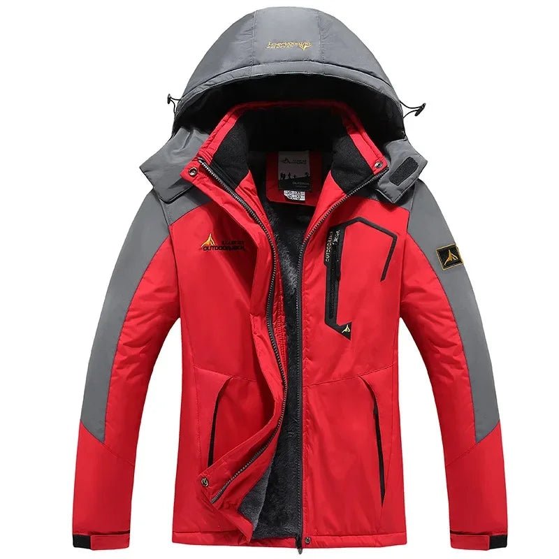 Men’s Windproof Fleece - Lined Hooded Jacket Breathable | Active Peaks - Active Peaks