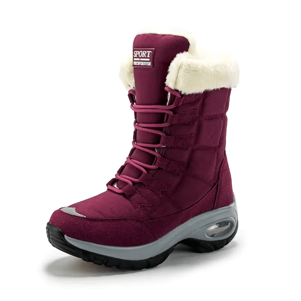 Waterproof Snow Boots - Fleece - Lined and Non - Slip for Women - Active Peaks