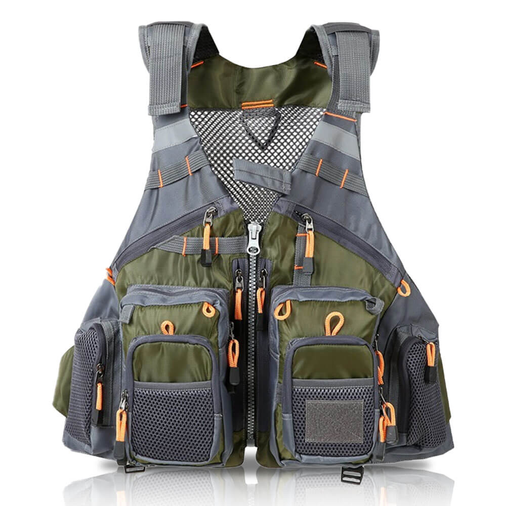 Fishing Safety Vest – Lightweight Adjustable with Buoyant Support - Active Peaks