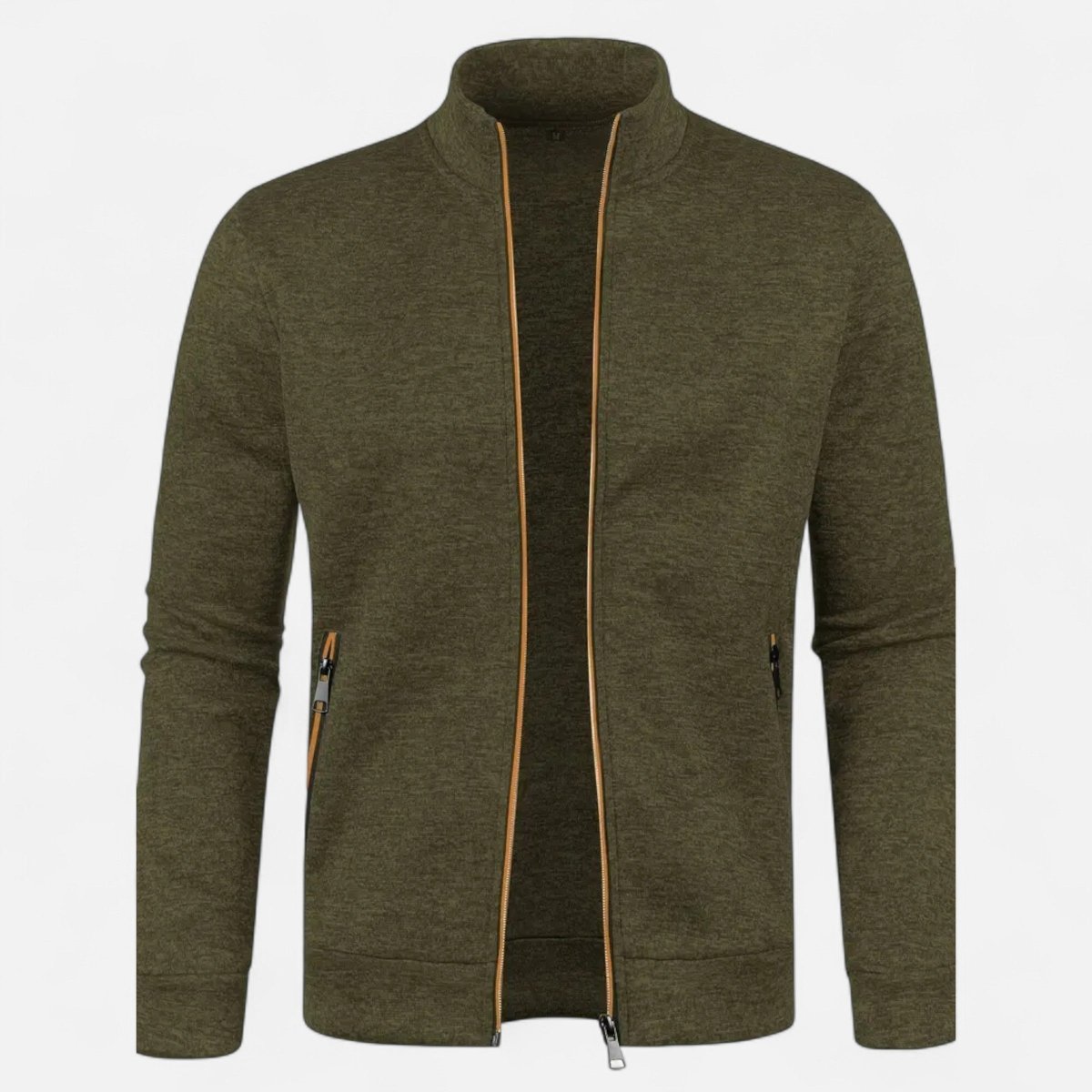 Knitted Zip Cardigan with Full - Length Closure | Active Peaks - Active Peaks