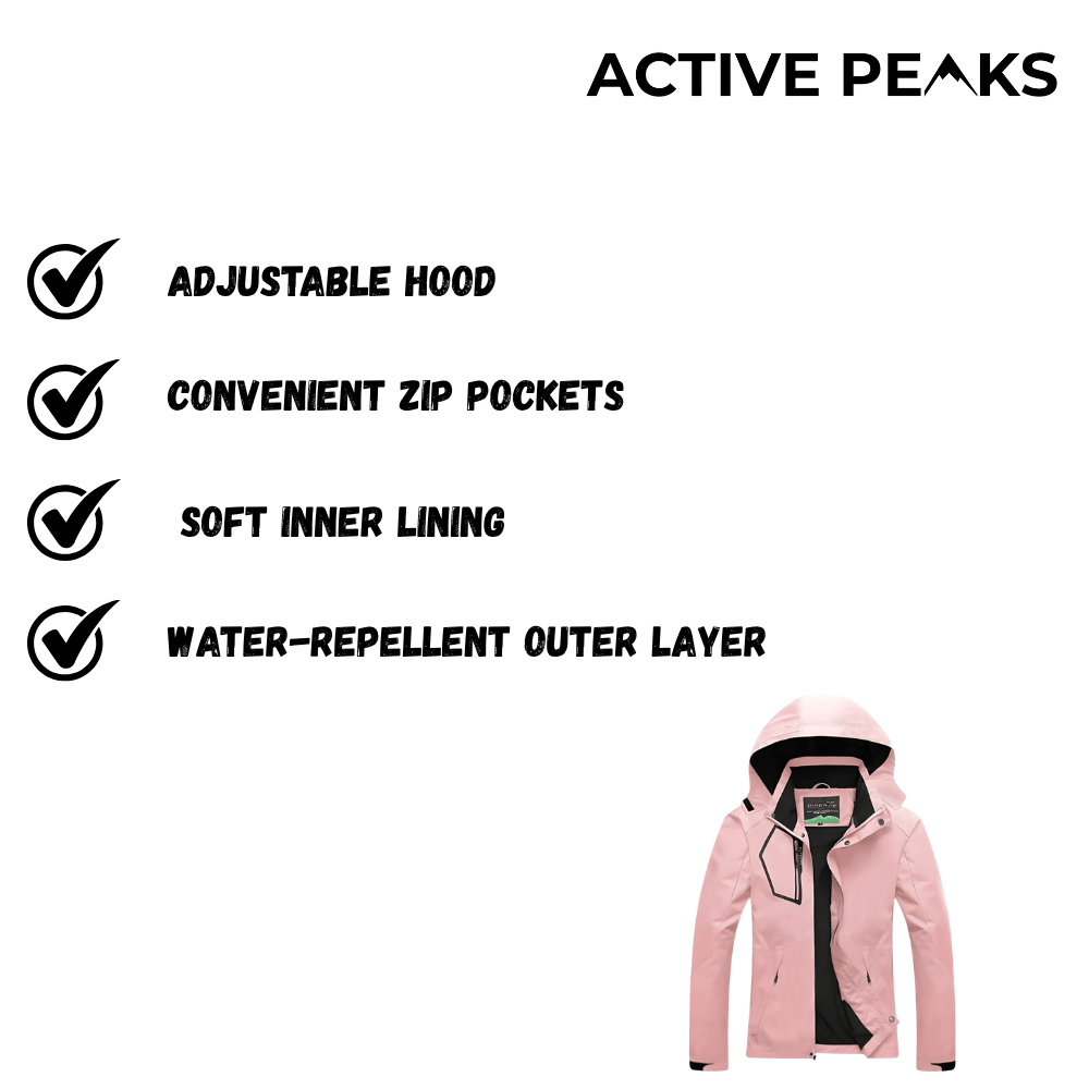 Women’s Waterproof Softshell Jacket with Hood | Active Peaks - Active Peaks