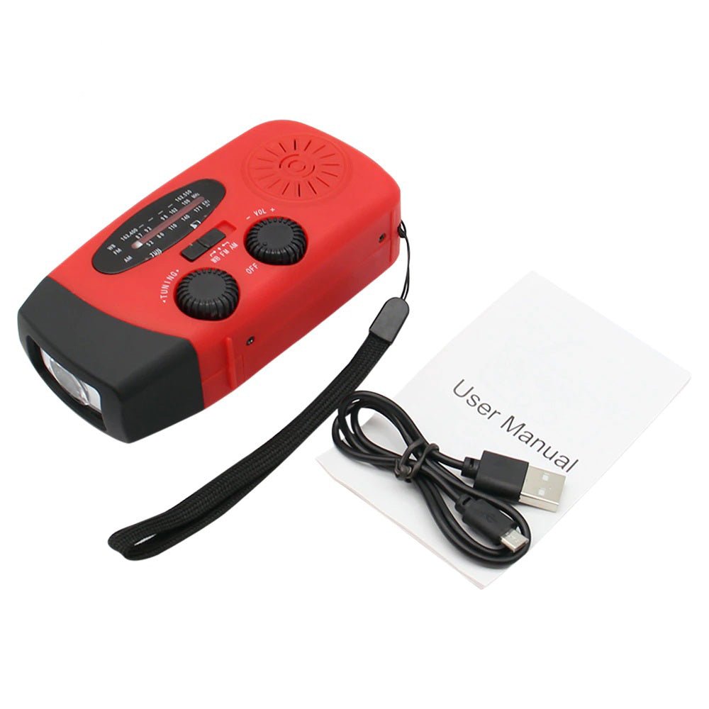 Compact Emergency Radio - Multi - Purpose with LED and Power Bank - Active Peaks