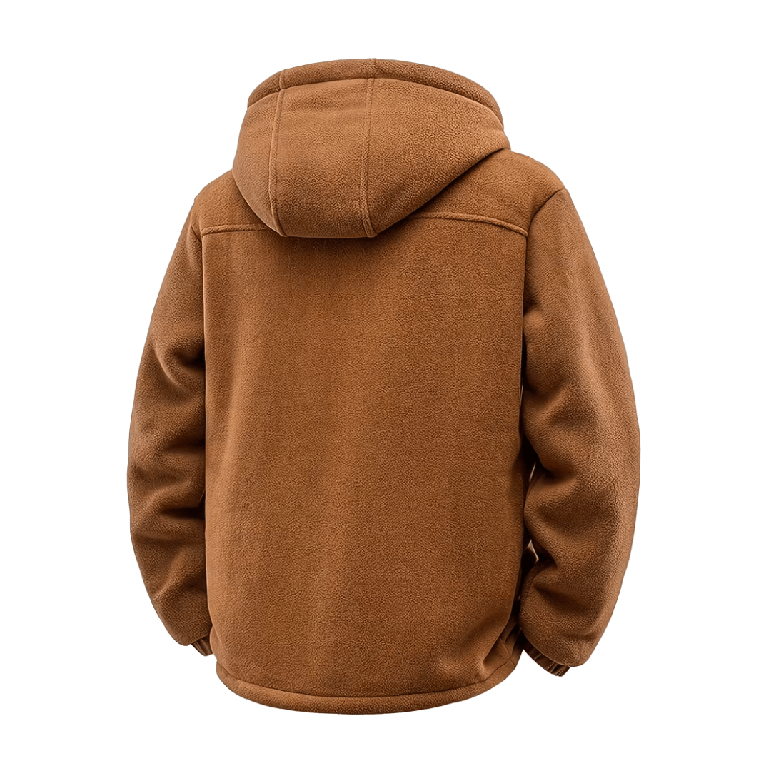 Men’s Winter Jacket with Fleece Lining and Hood - Active Peaks