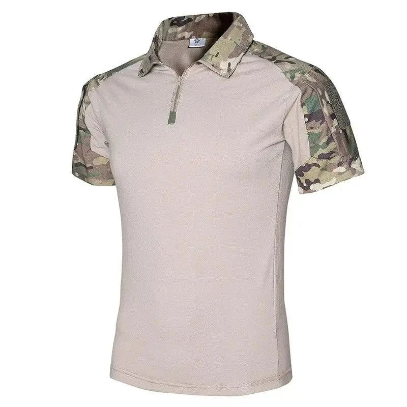 Breathable Zip - Neck Short Sleeve Outdoor T-Shirt - Active Peaks