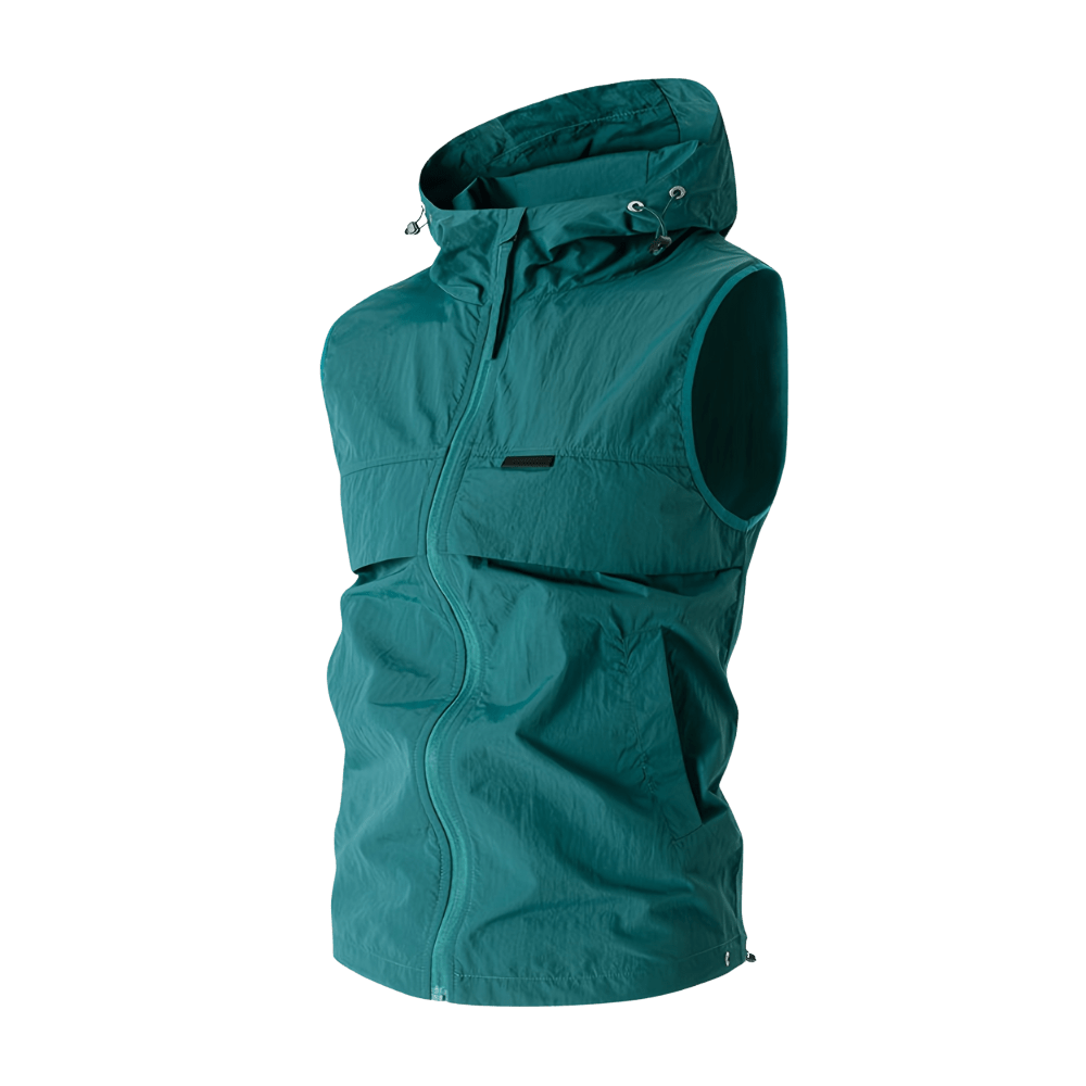 Lightweight Hooded Sleeveless Vest - Active Peaks