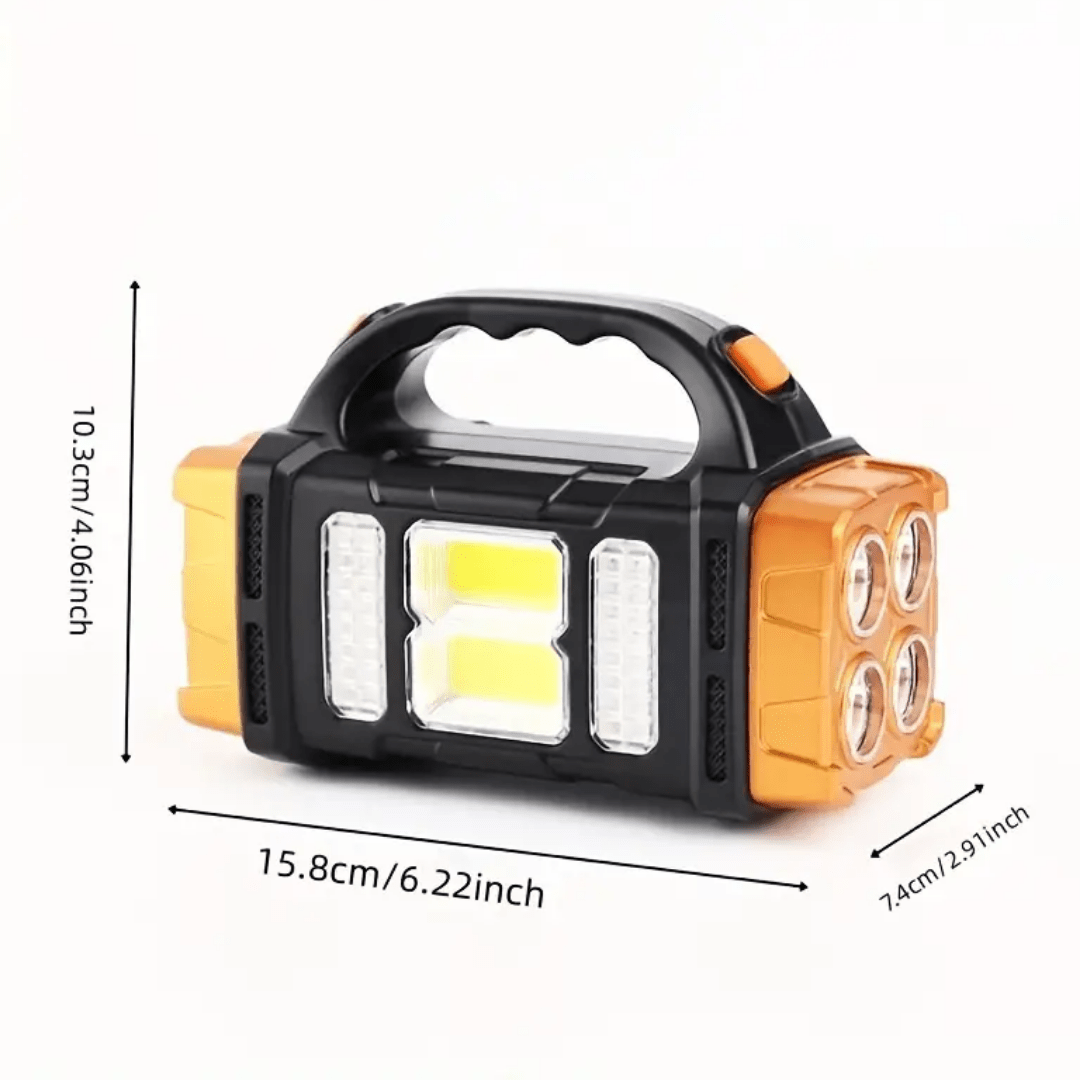 ActivePeaks - Rugged 4-in-1 Solar Emergency Torch and Power Bank