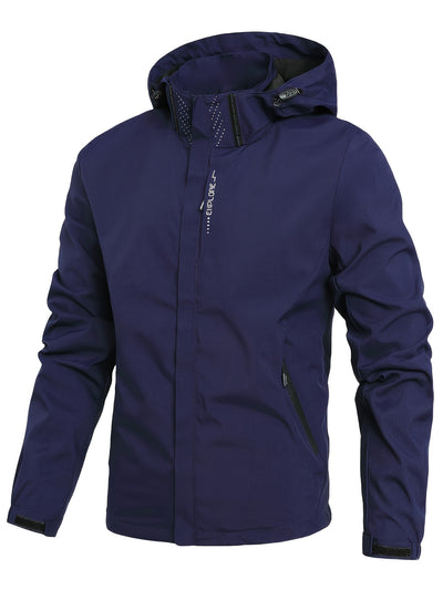 SummitShield – Windproof Jacket for Men | Detachable Hood & Functional Pockets