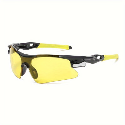 TrailGuard – Windproof Half-Frame Sports Sunglasses for Running & Cycling