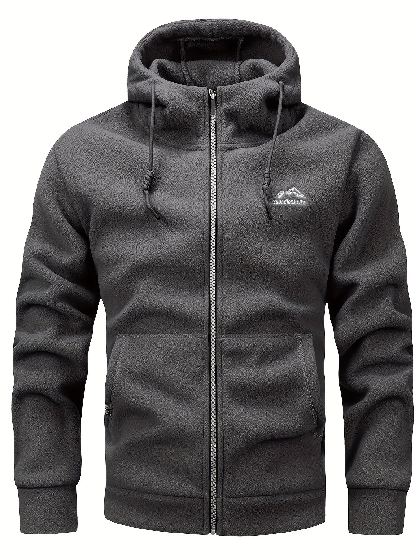 SummitShield – Lightweight Fleece Jacket for Men | Full-Zip Hoodie with Pockets