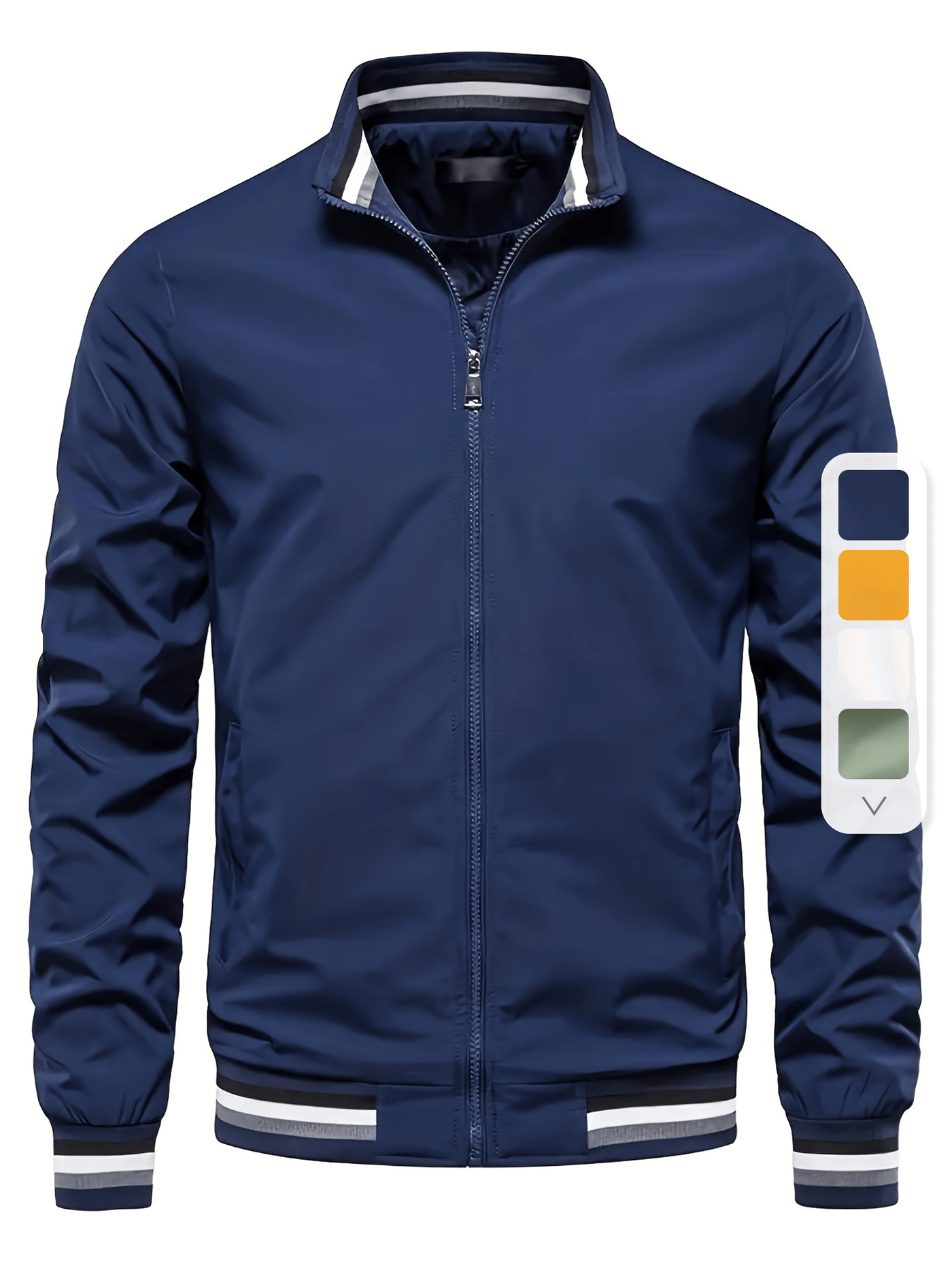 VentureGear – Windproof & Lightweight Bomber Jacket for Men | Classic Zip-Up Design for Outdoor & Casual Wear